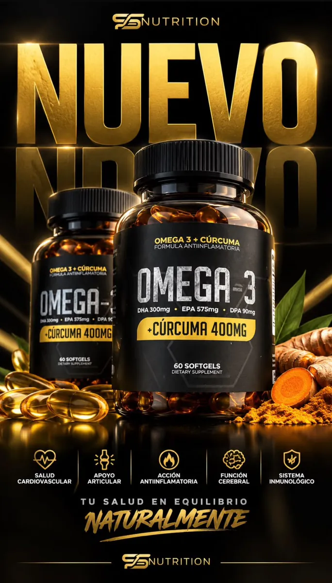 Omega 3 + Cúrcuma